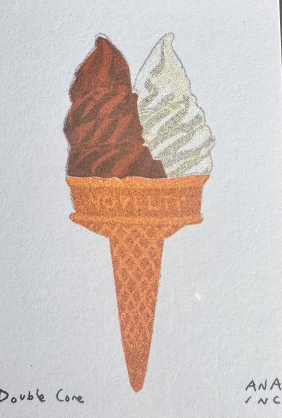 Double Cone, an Ana Inciardi mini print
