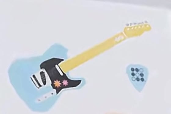 Guitar, an Ana Inciardi mini print