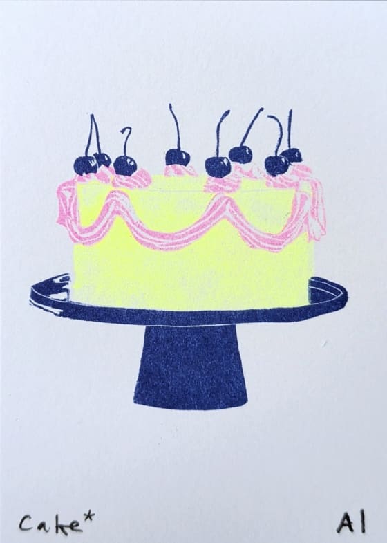 Oops Cake, an Ana Inciardi mini print