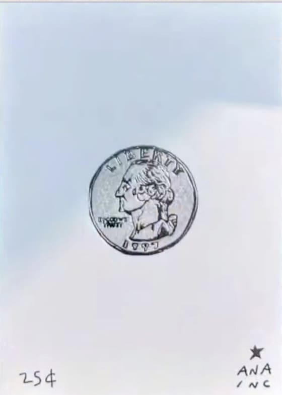 Shiny Quarter, an Ana Inciardi mini print