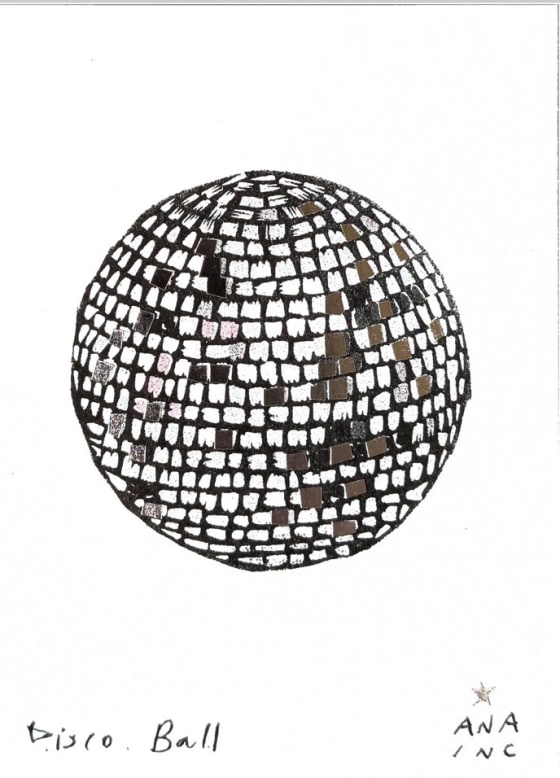 Shiny Disco Ball, an Ana Inciardi mini print