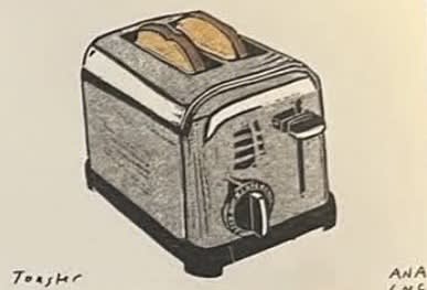 Toaster, an Ana Inciardi mini print