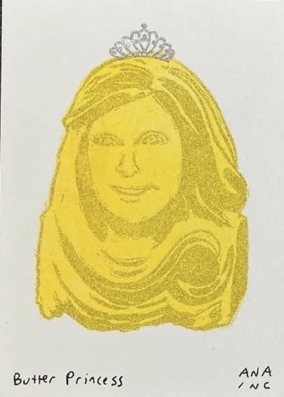 Butter Princess, an Ana Inciardi mini print