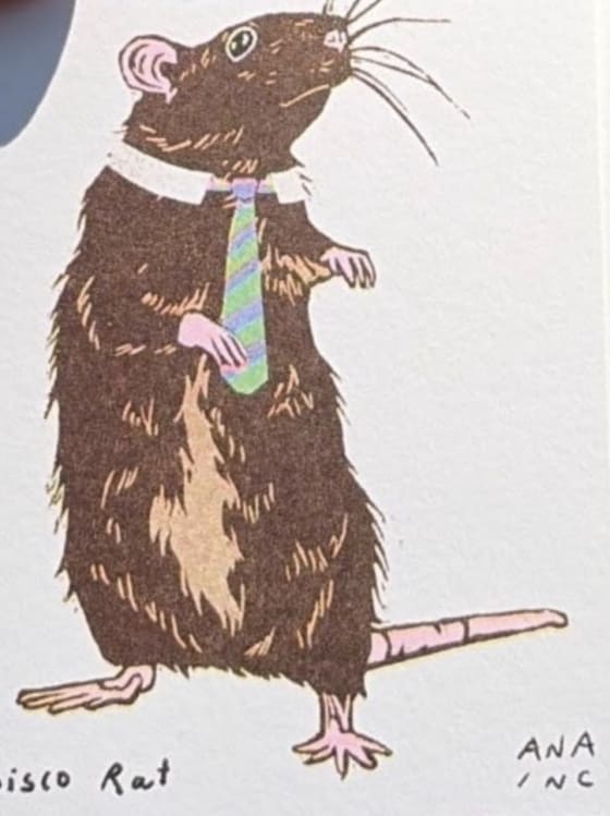 Disco Rat, an Ana Inciardi mini print