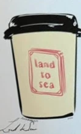 Land to Sea, a Jen Scribbles mini print