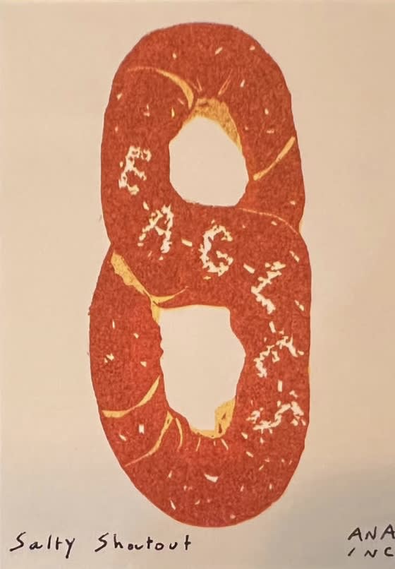 Salty Shoutout, an Ana Inciardi mini print