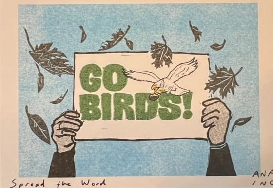 Spread the Word, an Ana Inciardi mini print