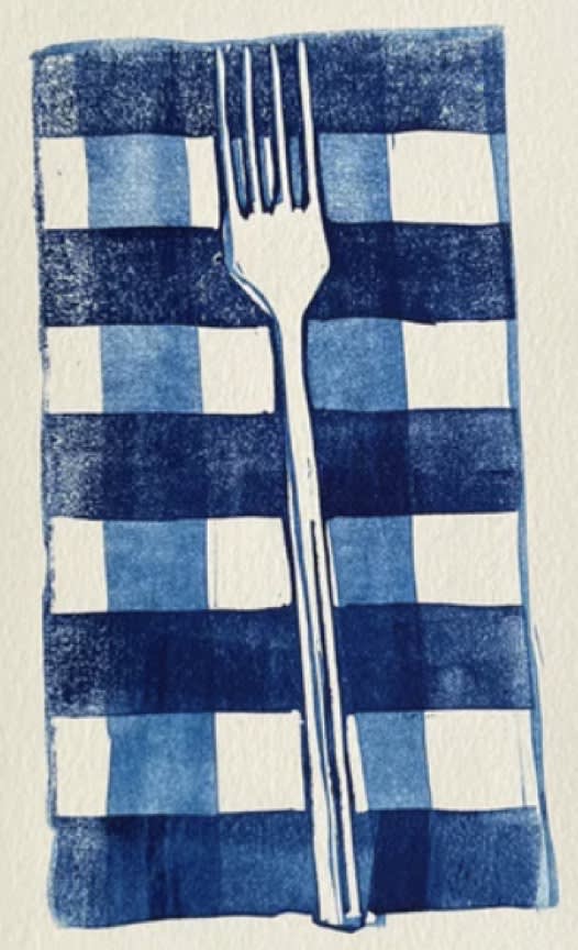 Summer Dinner, an Ana Inciardi mini print