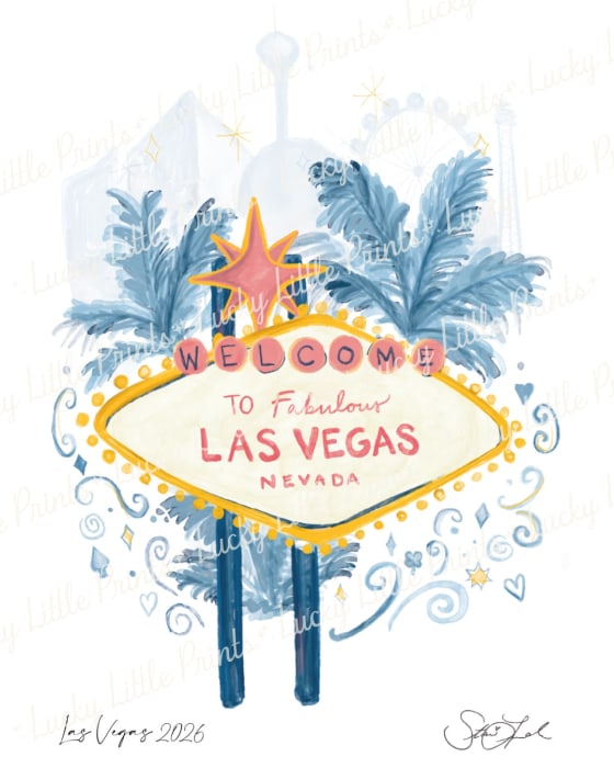 Las Vegas, a Lucky Little Prints mini print