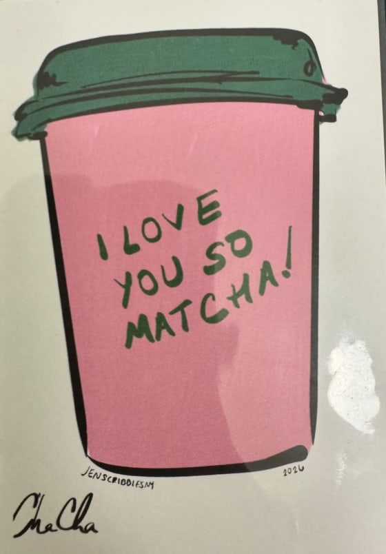 Cha Cha, a Jen Scribbles mini print