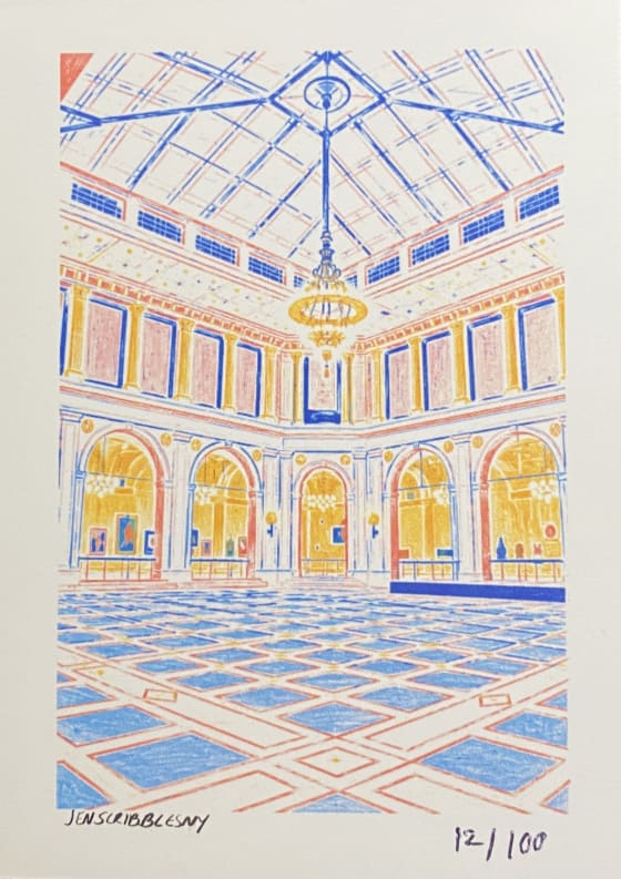 Brooklyn Museum, a Jen Scribbles mini print