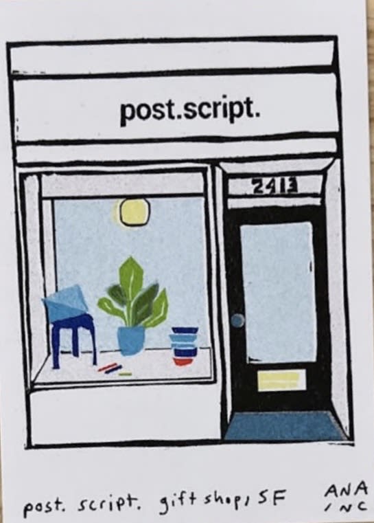 post.script. Gift Shop (2026), an Ana Inciardi mini print