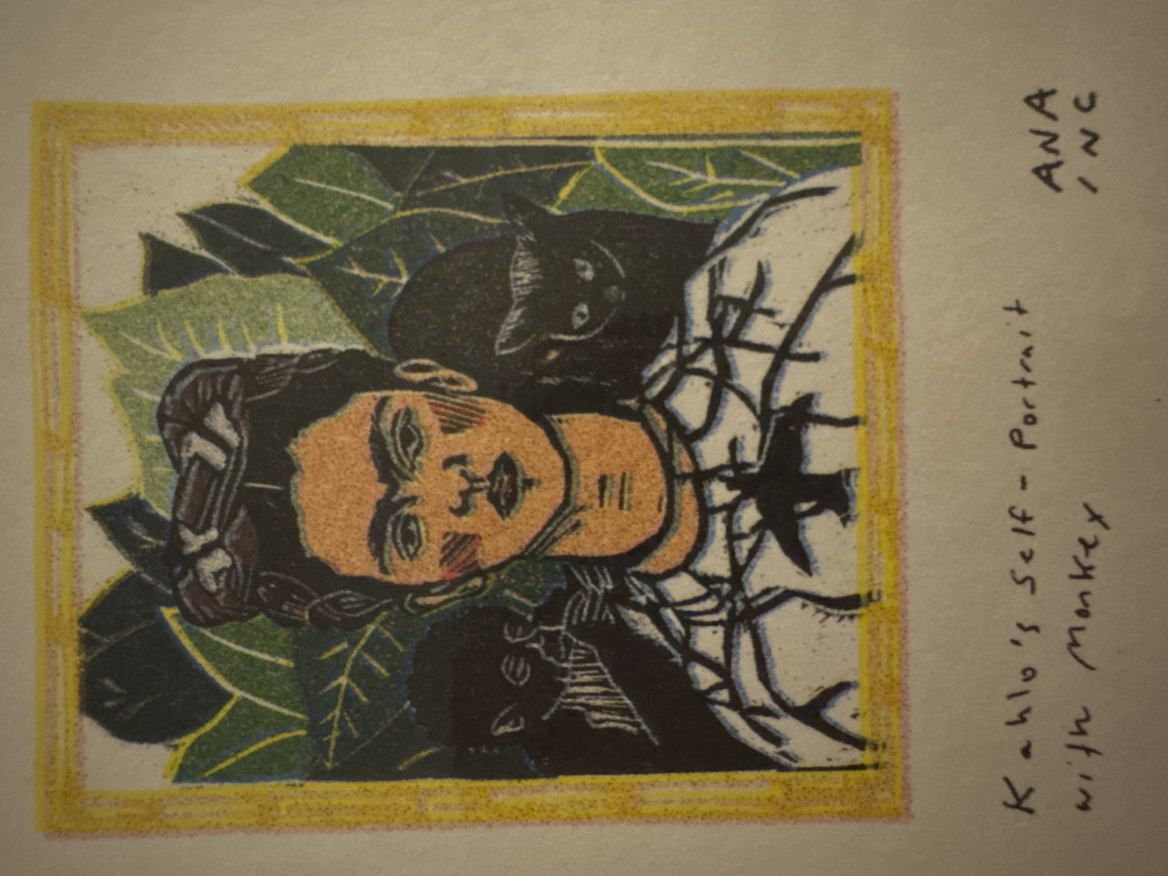Kahlo's Self-Portrait with Monkey