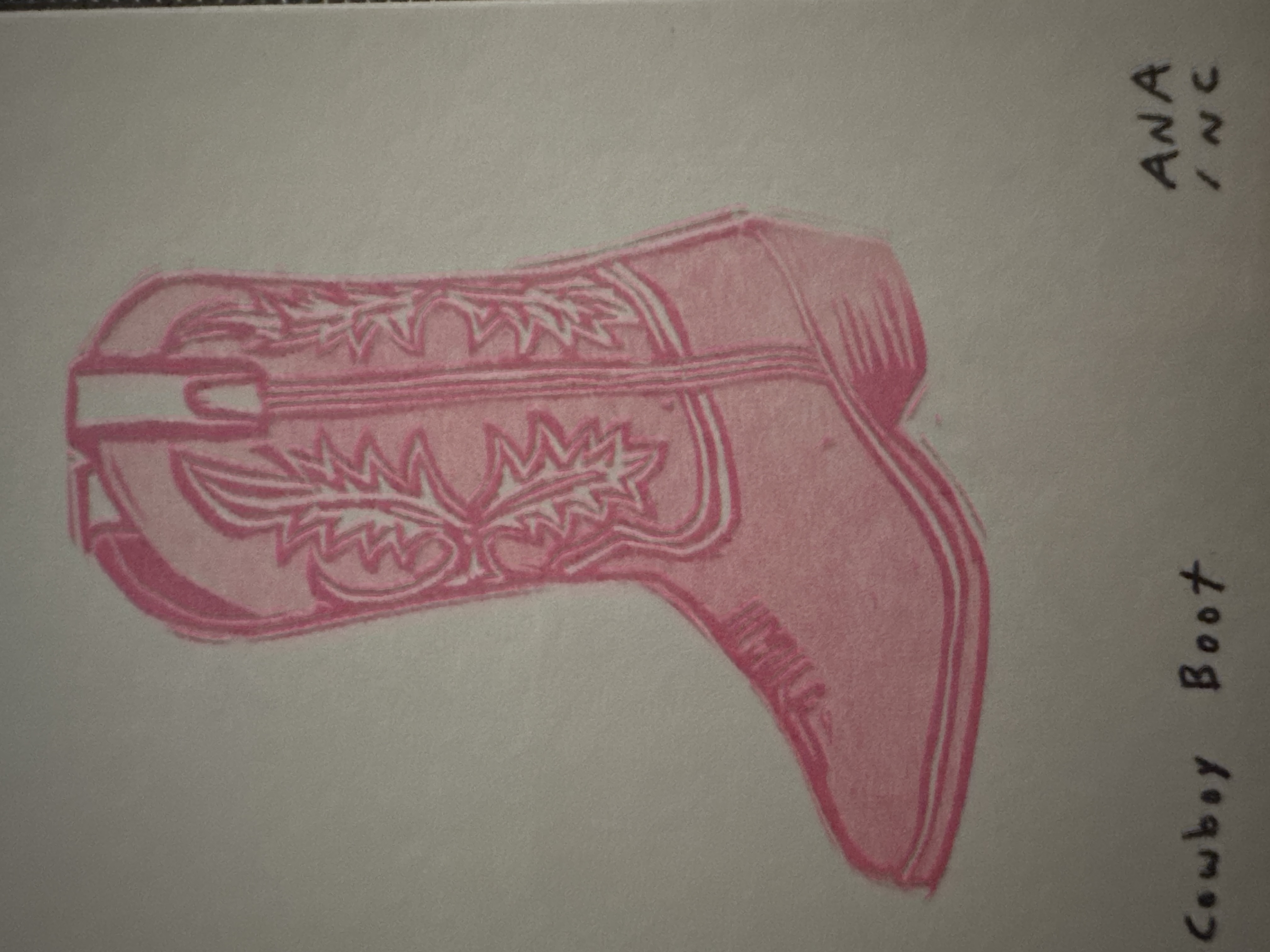 Cowboy Boot (pink)