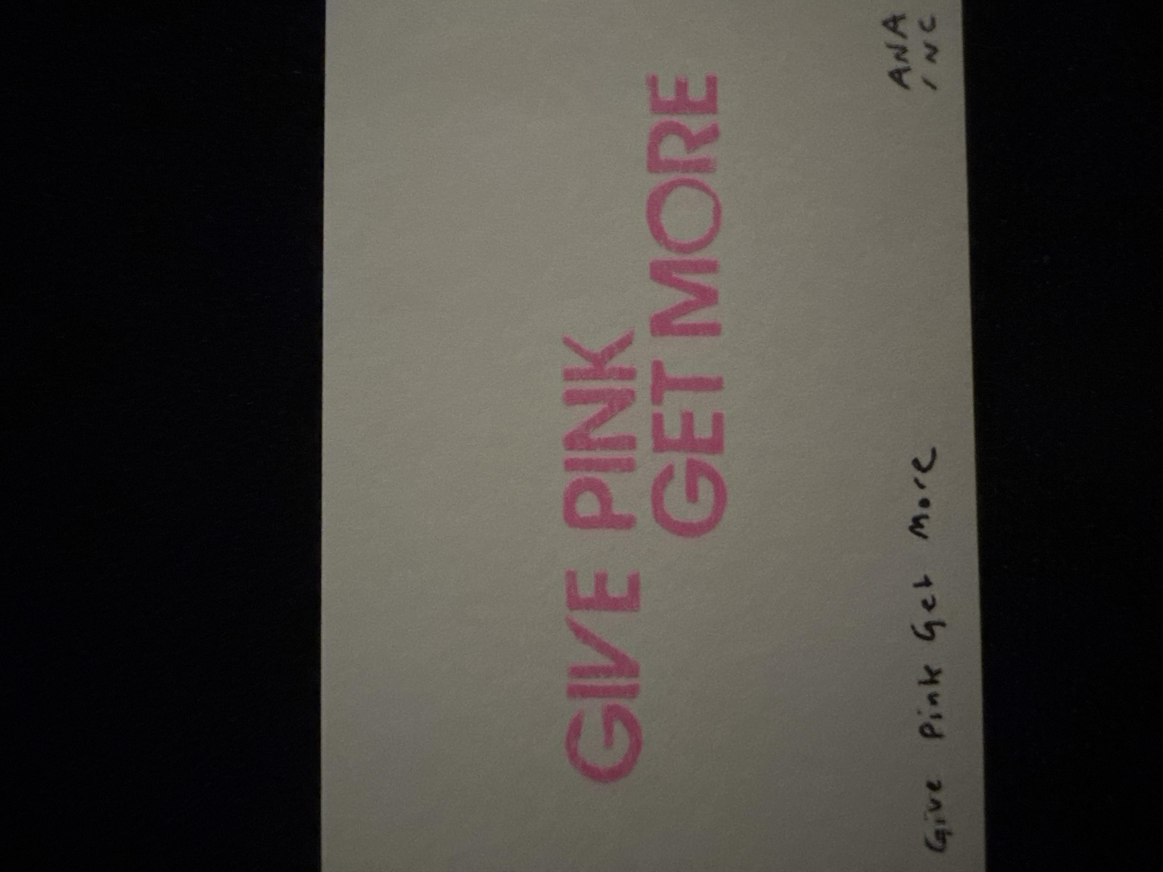 Give Pink Get More