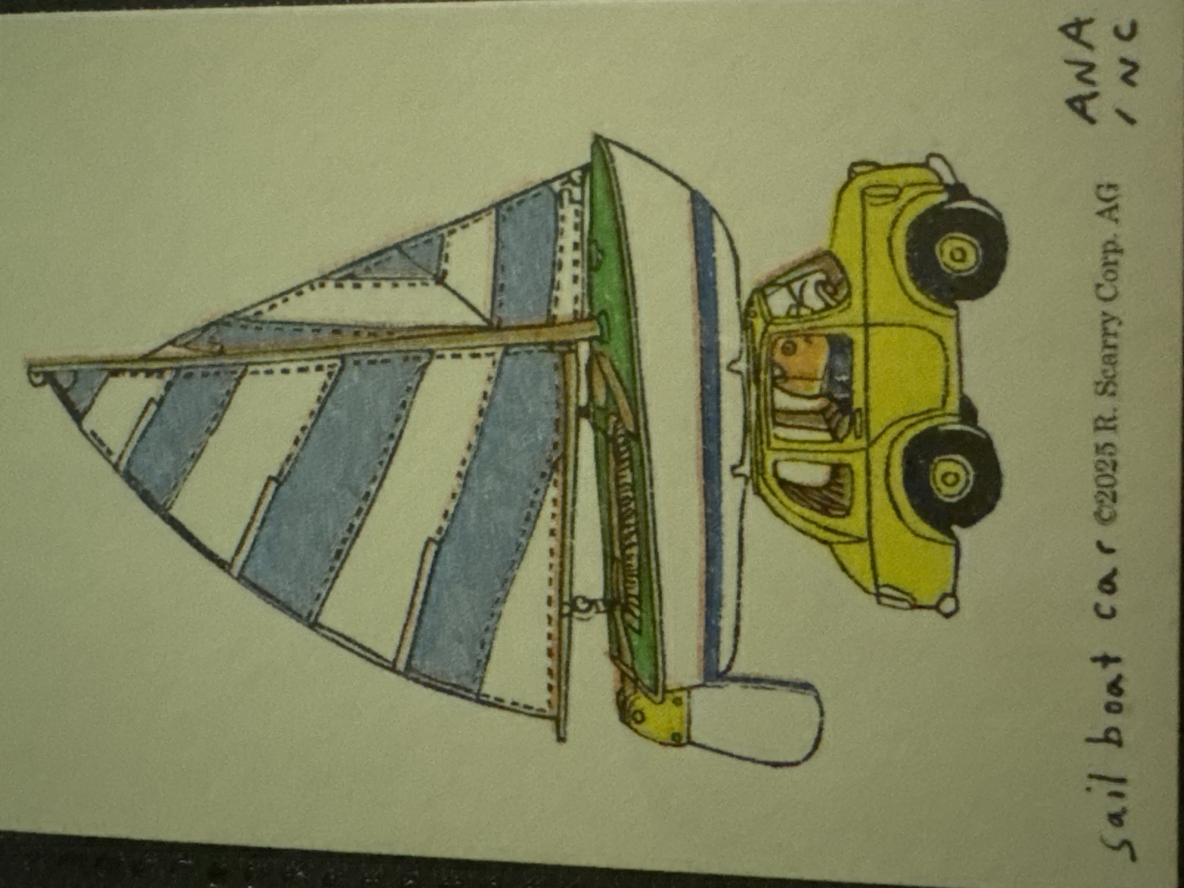 Sail Boat Car