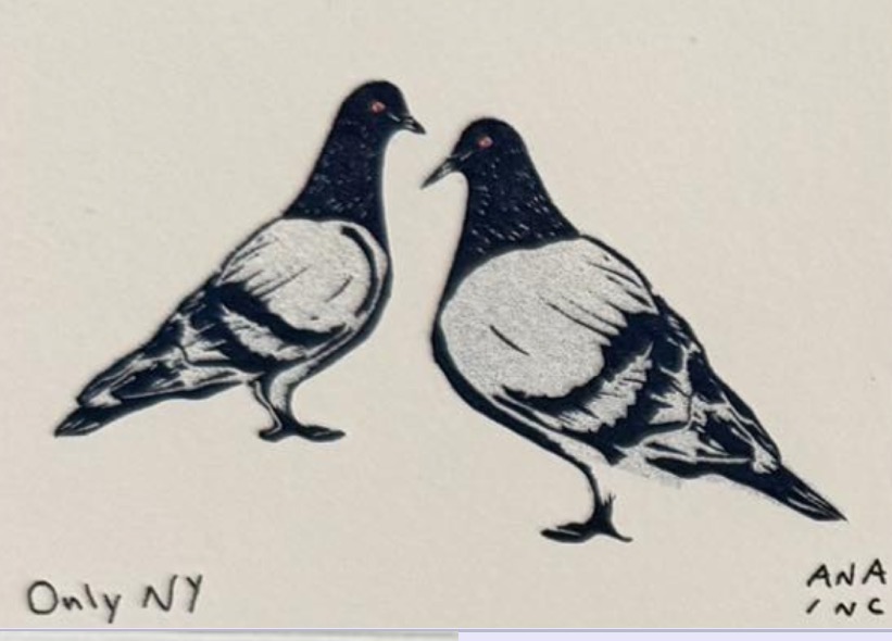 Only NY (Two Pigeons)