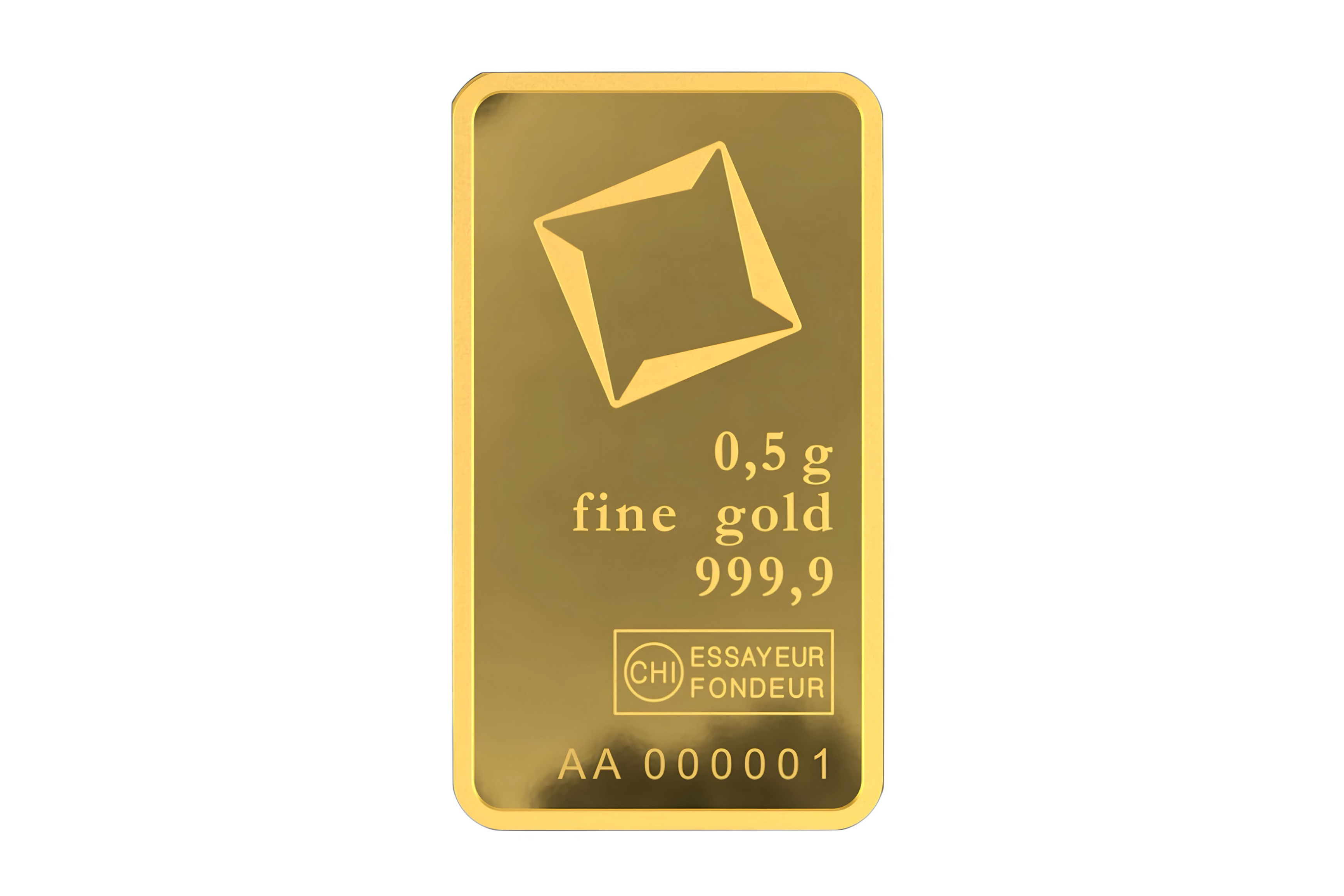 0.5g Gold Bar Valcambi