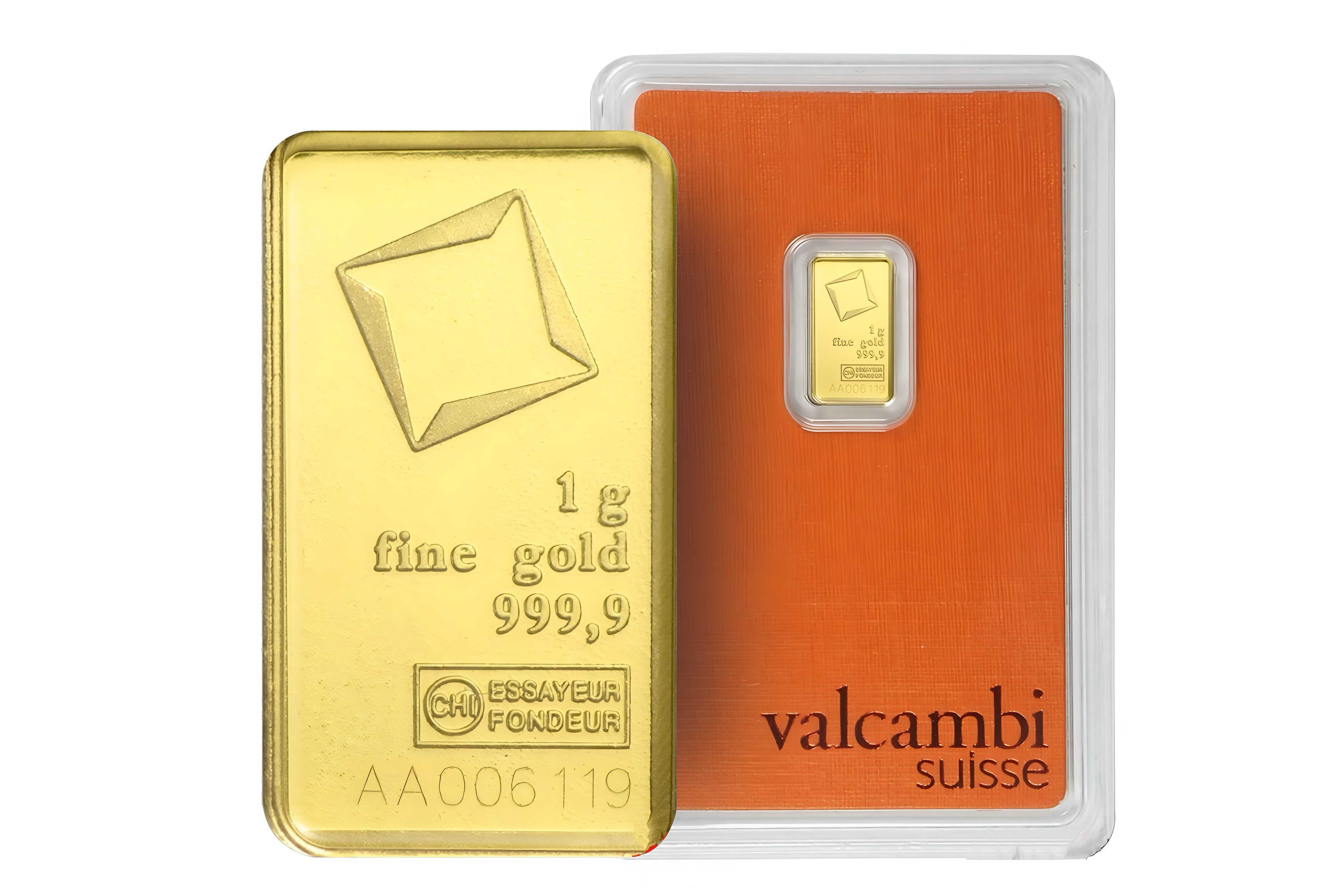 1g Gold Bar Valcambi