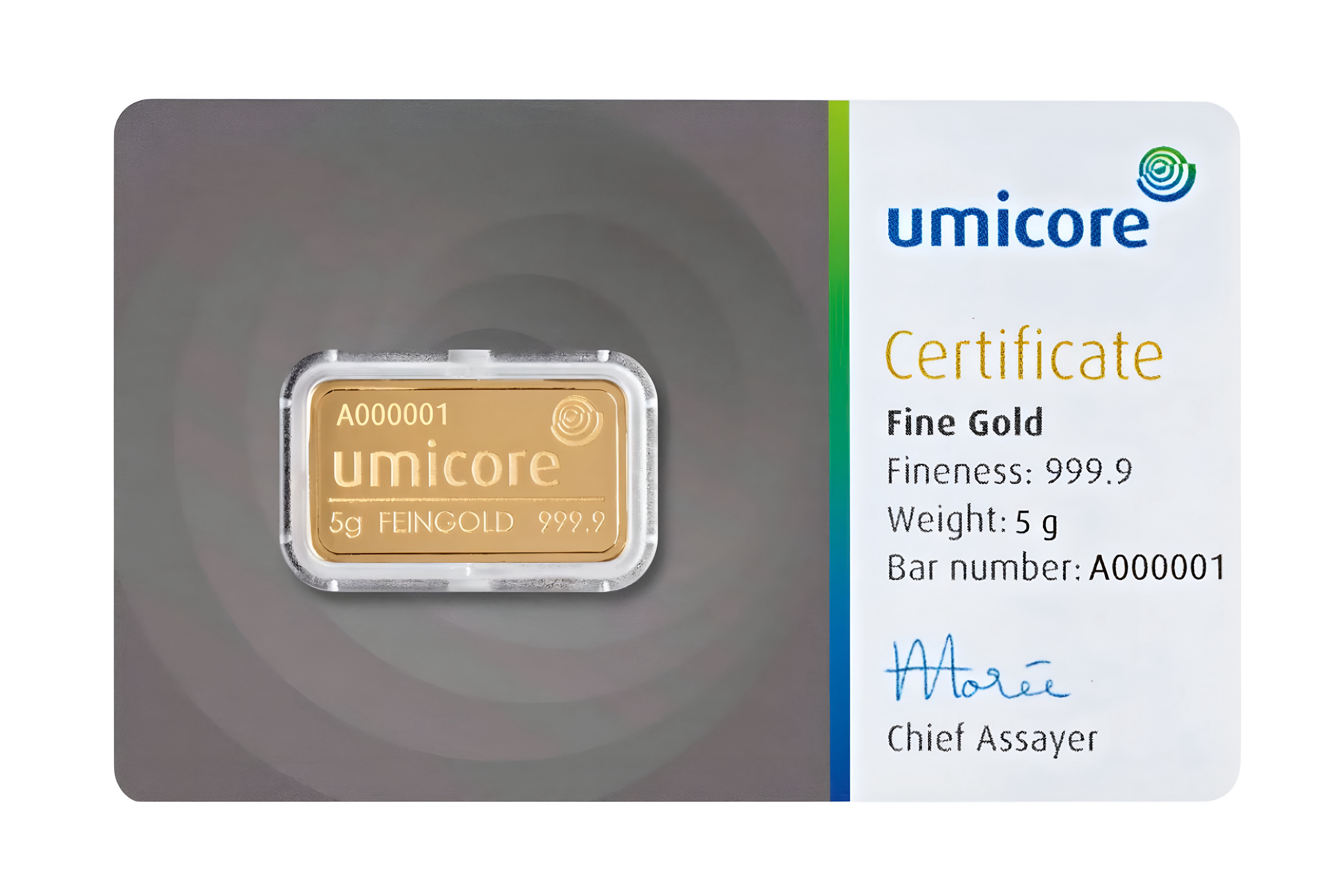 5g Gold Bar Umicore