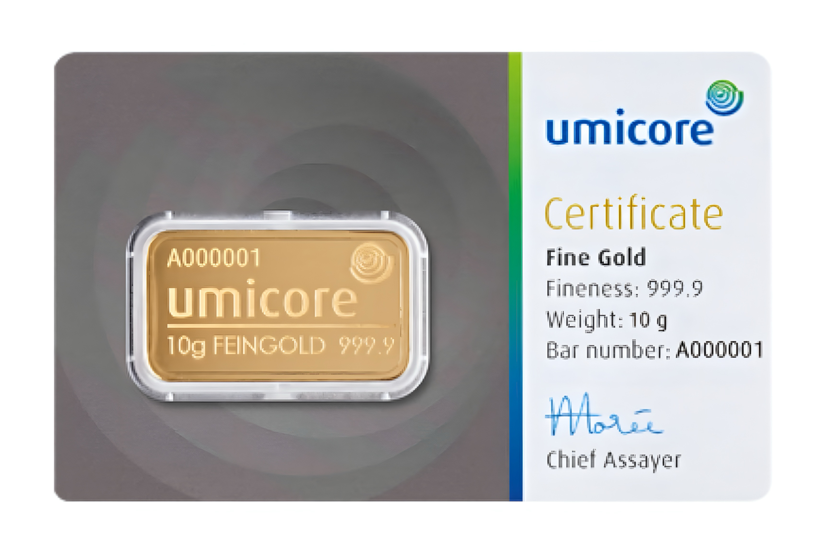 10g Gold Bar Umicore