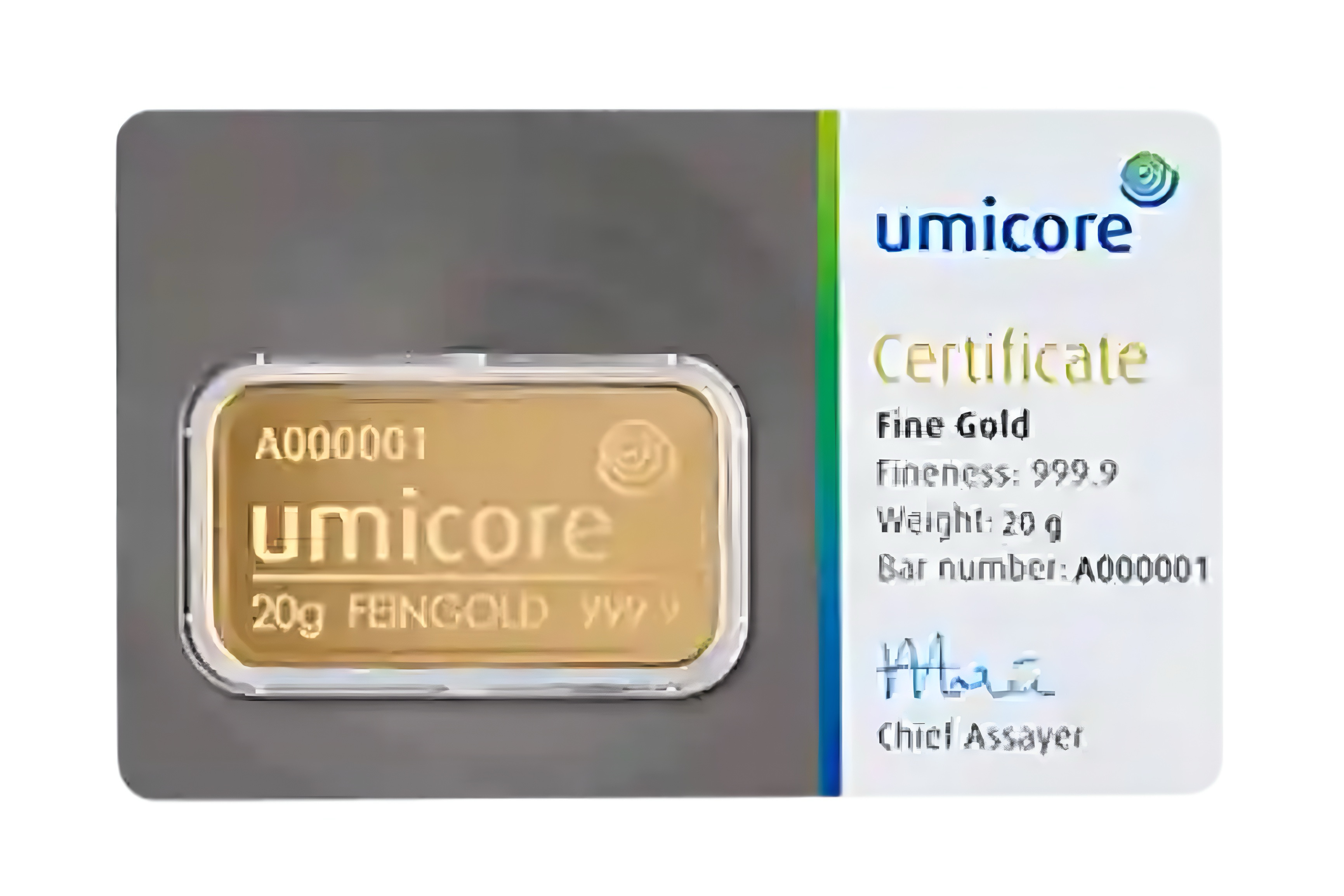 20g Gold Bar Umicore