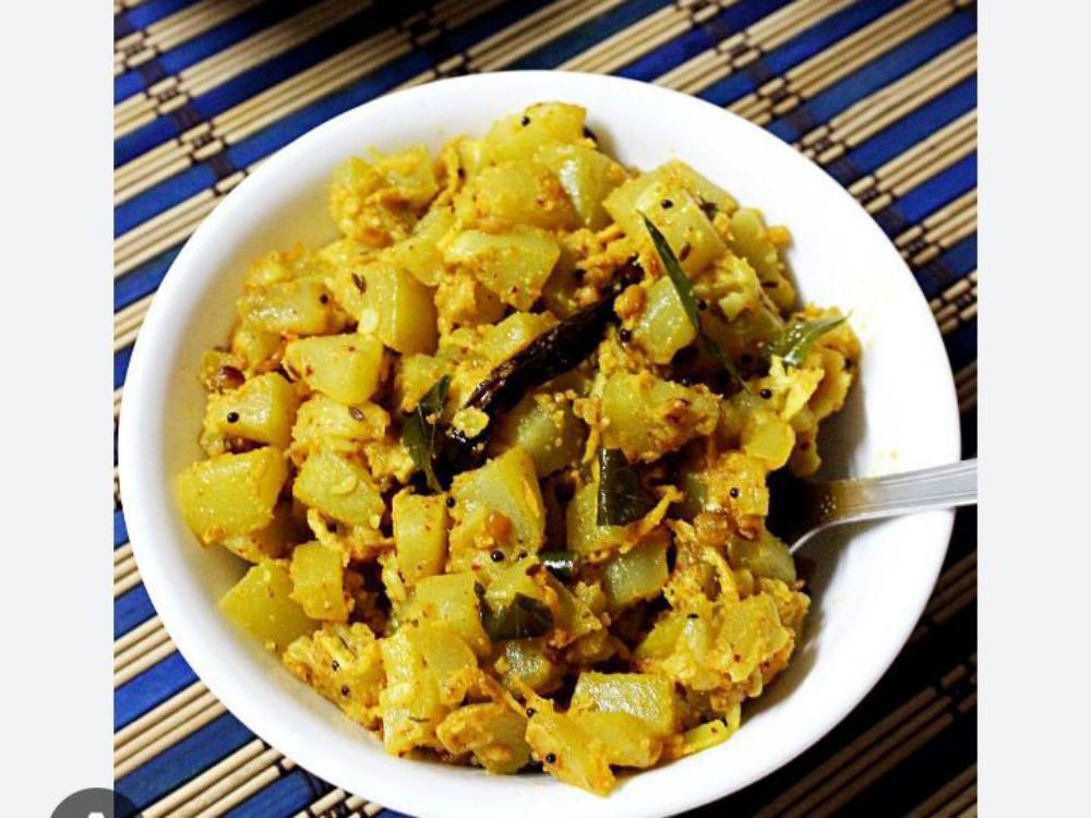Sukhi Lauki Roti Salad Dahi