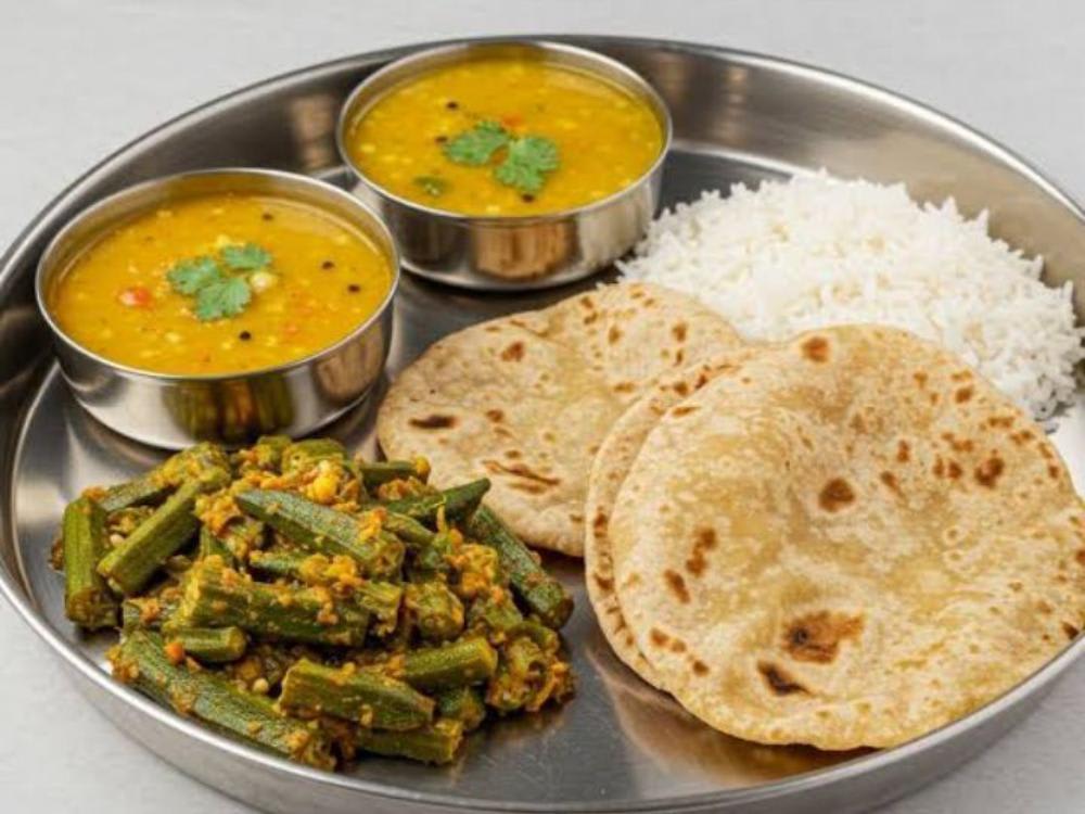 Dal Bhindi Roti Rice Salad
