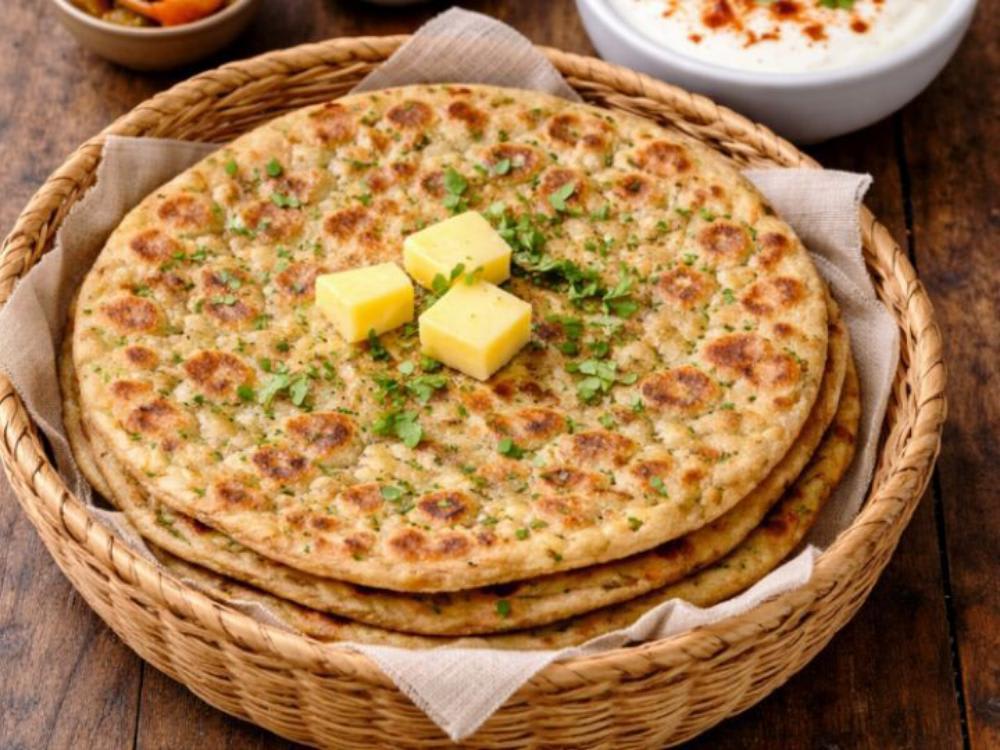 Aloo Paratha Four with Chatni