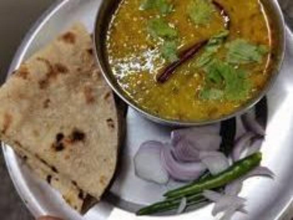 Moong Dal with Four Roti Achar Salad