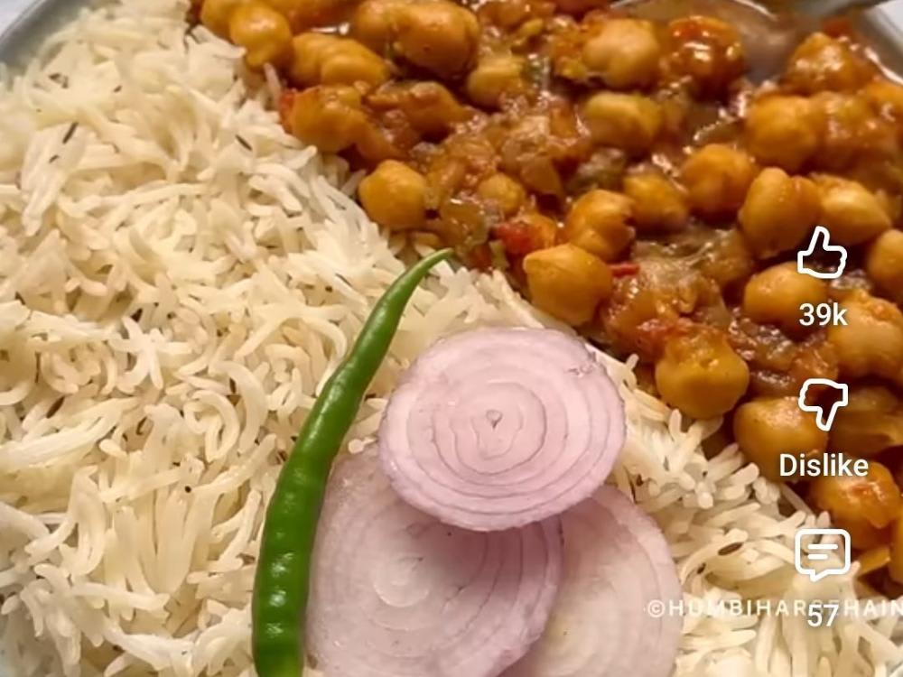 Chole Chaval with Chatni