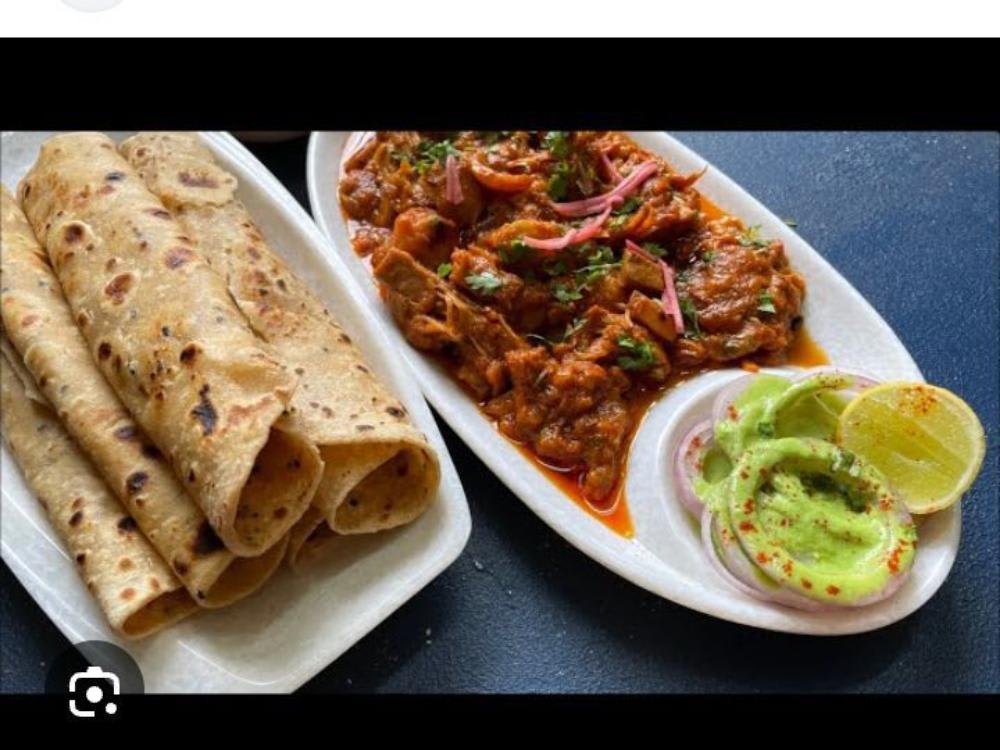 Kathal ki Sabzi Roti Aur Salad