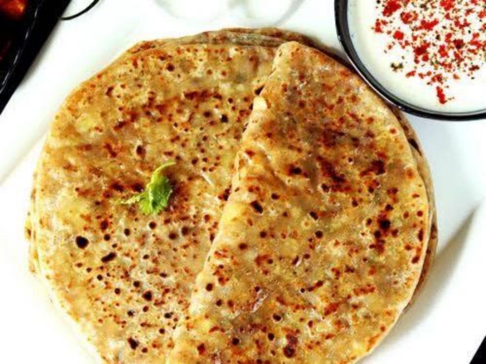 Two Aloo Paratha with Dahi