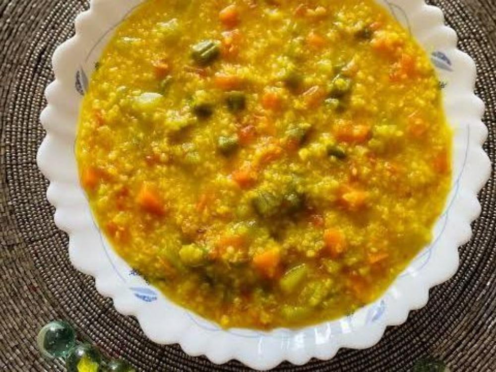Masala Daliya with Masala Chhachh