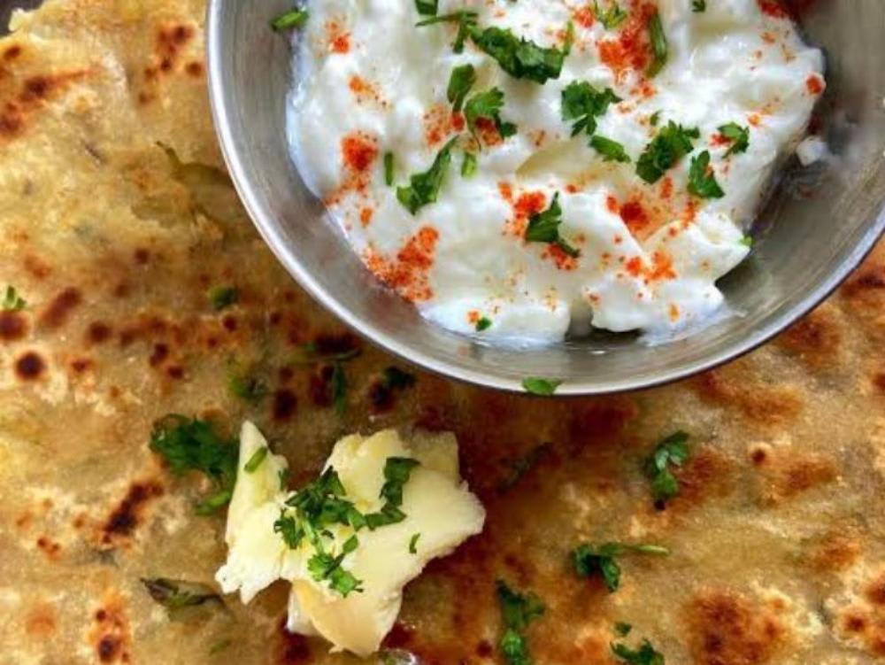 Aloo Pratha with Dahi