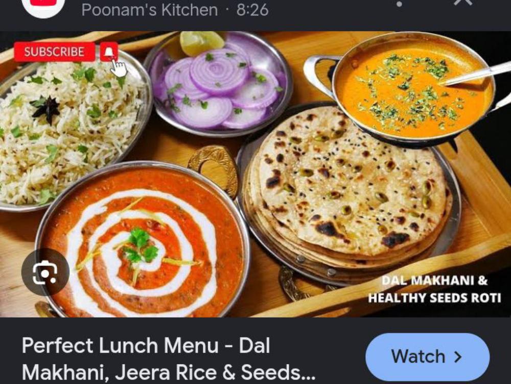 Dal Makhani with Fried