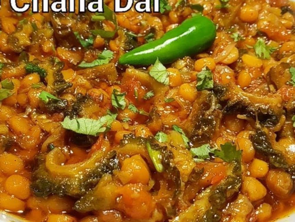 Krela chna dal ki sbji mix dal ,chaval ,Twa roti