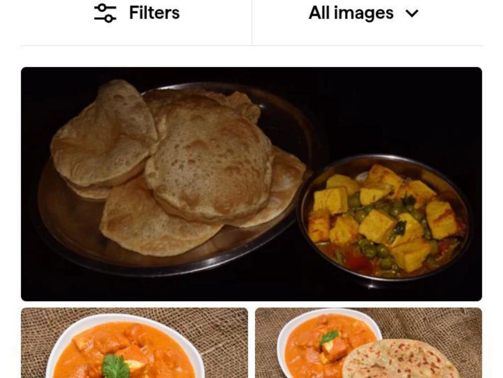 Matter paneer puri or matter pulaw salad