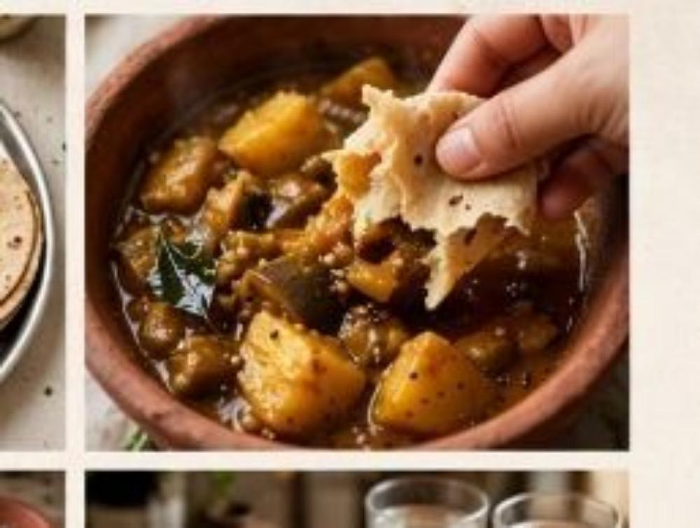 Baingan aalu ki sabji roti