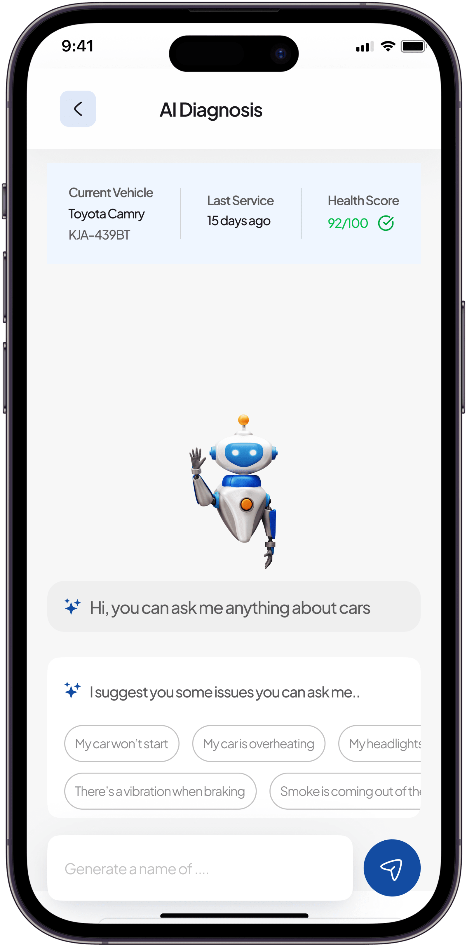 AI reads your car instantly app screen