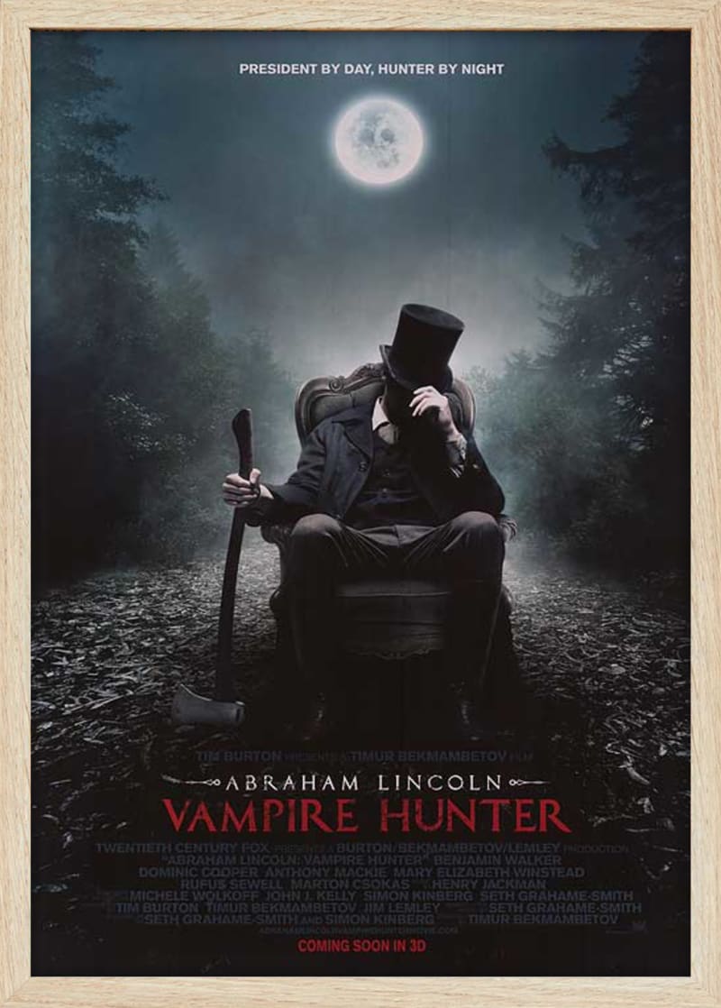 Abraham Lincoln: Vampire Hunter (2012) Framed Movie Poster Print