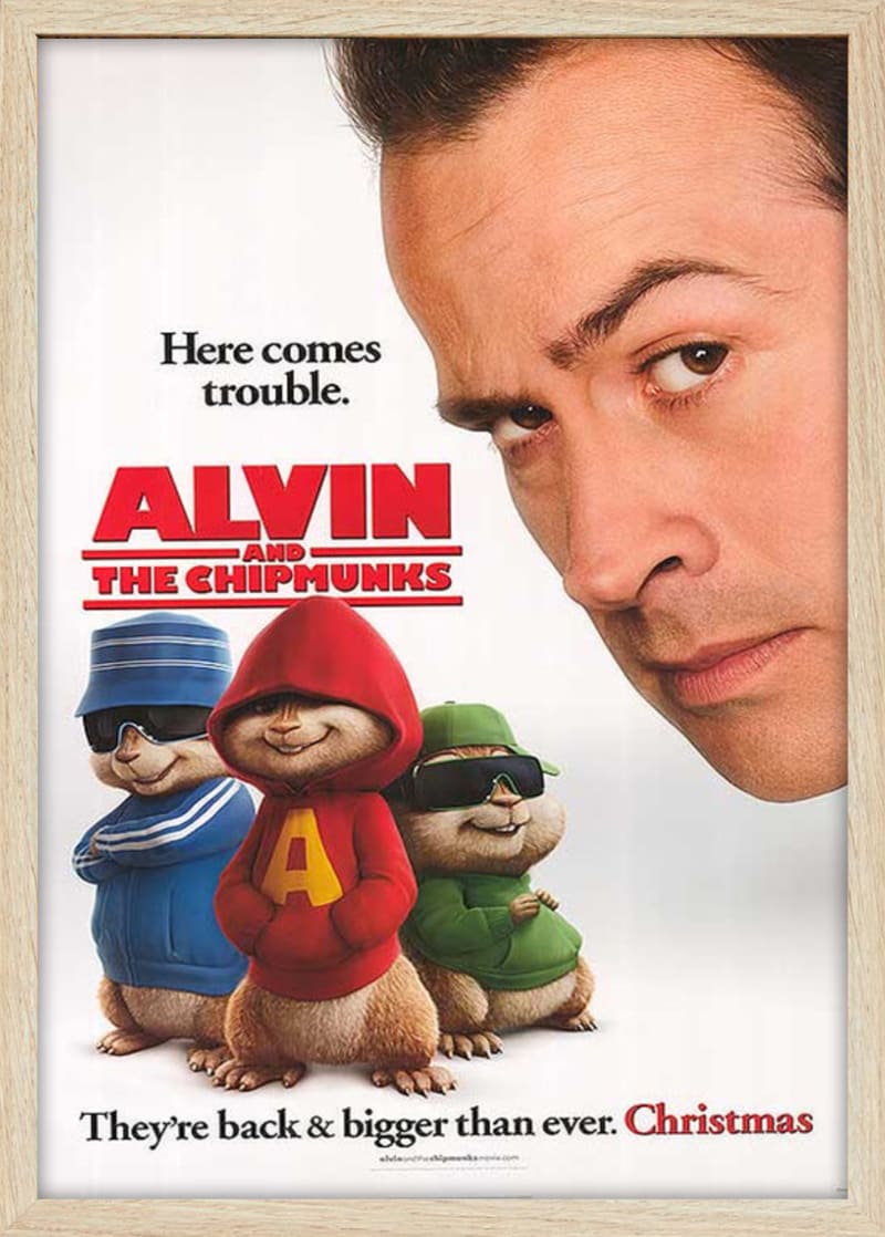 Alvin and the Chipmunks (2007) Framed Movie Poster Print