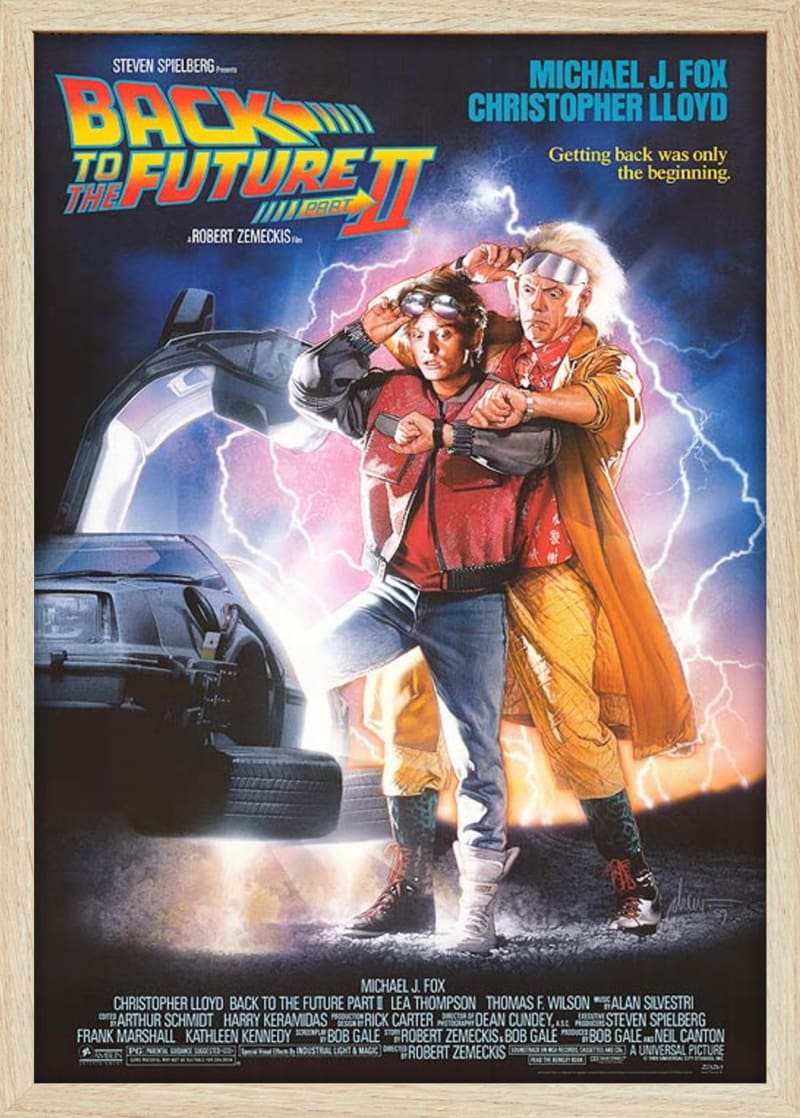 Back To The Future 2 (1989) Framed Movie Poster Print