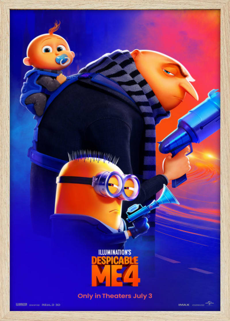 Despicable Me 4 (2024) Framed Movie Poster Print