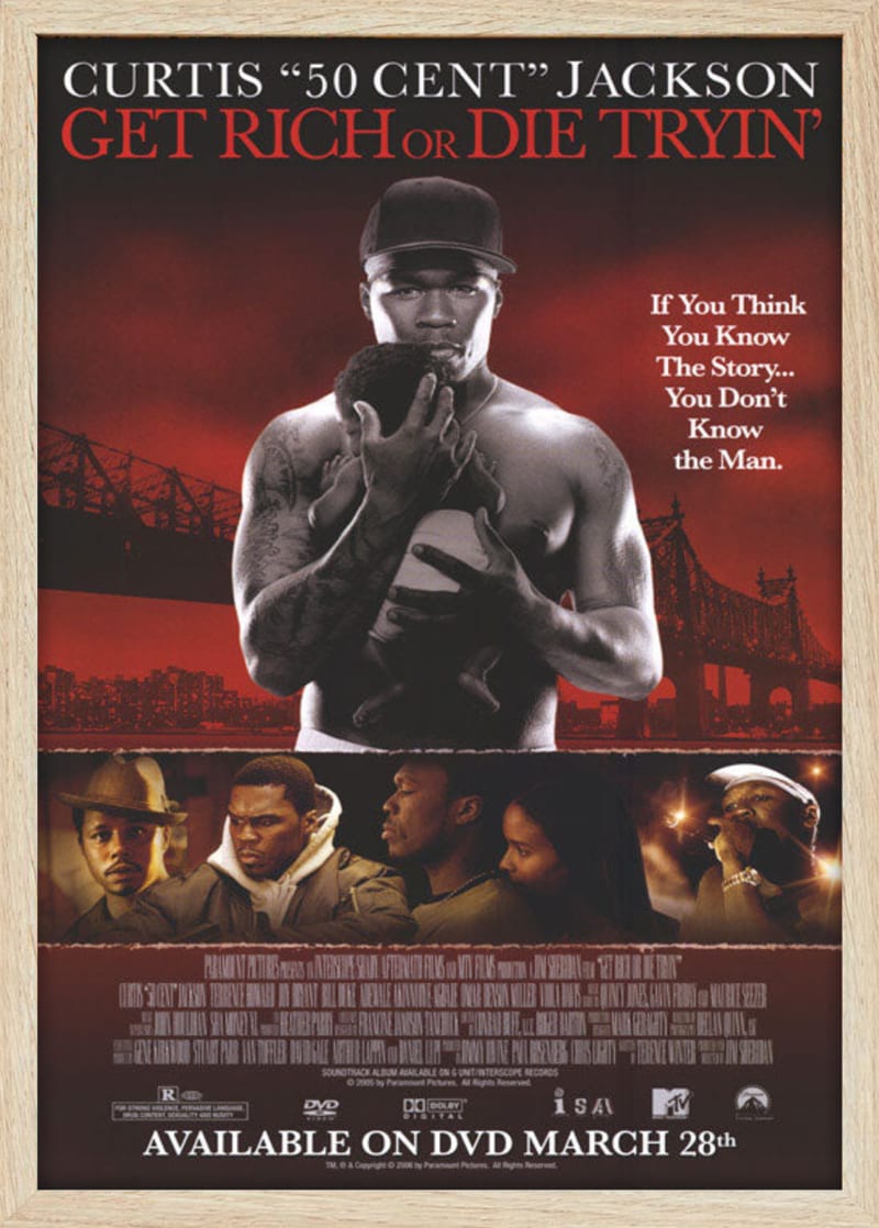 Get Rich or Die Tryin' (2005) Framed Movie Poster Print