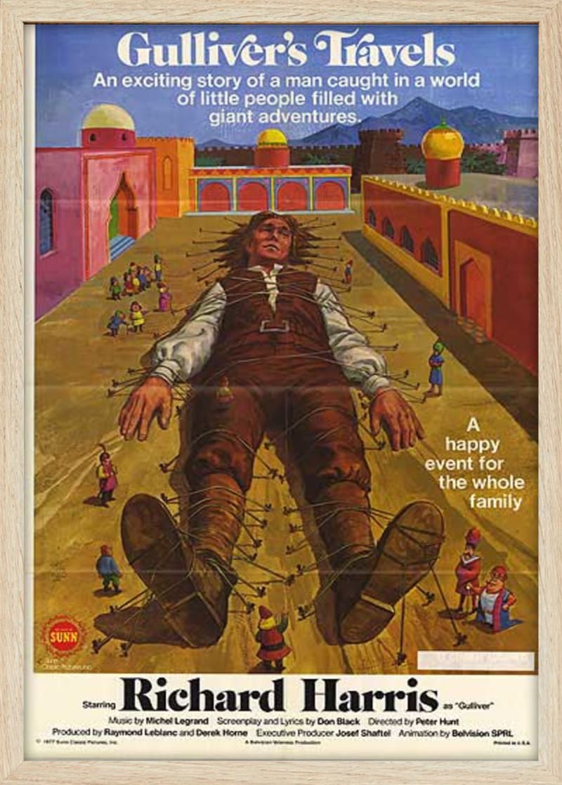 Gulliver's Travels (1979) Framed Movie Poster Print
