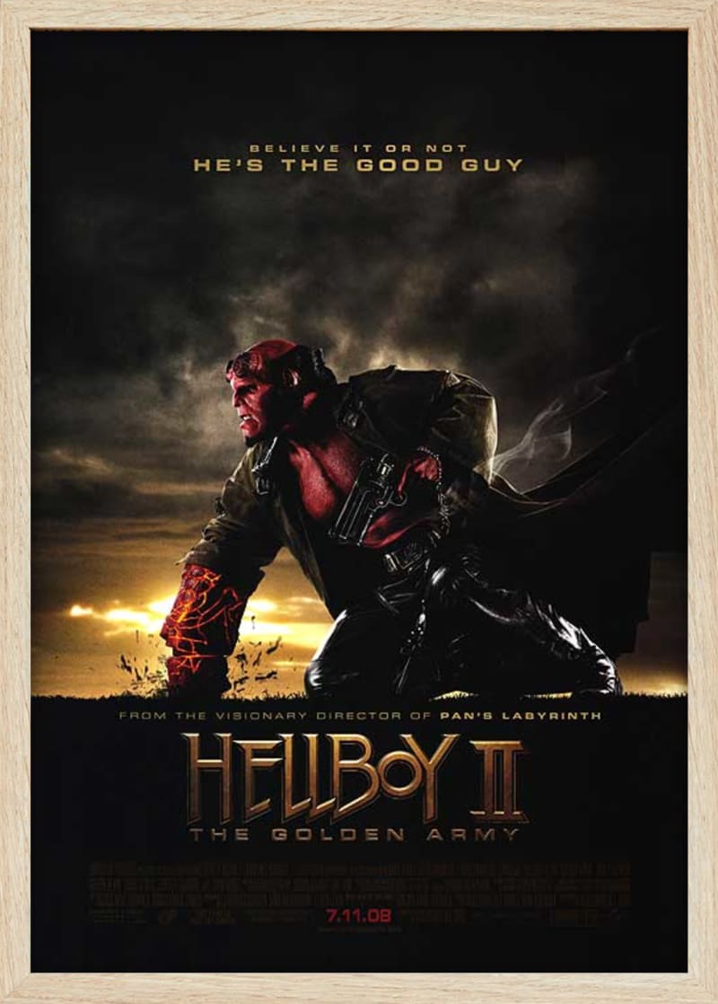 Hellboy 2: The Golden Army (2008) Framed Movie Poster Print