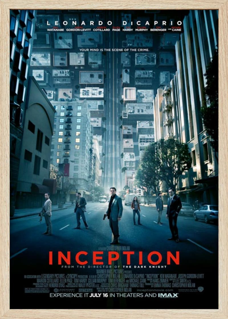 Inception (2010) Framed Movie Poster Print