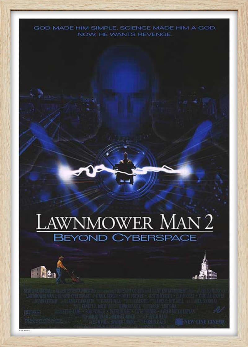 Lawnmower Man 2: Beyond Cyberspace (1996) Framed Movie Poster Print