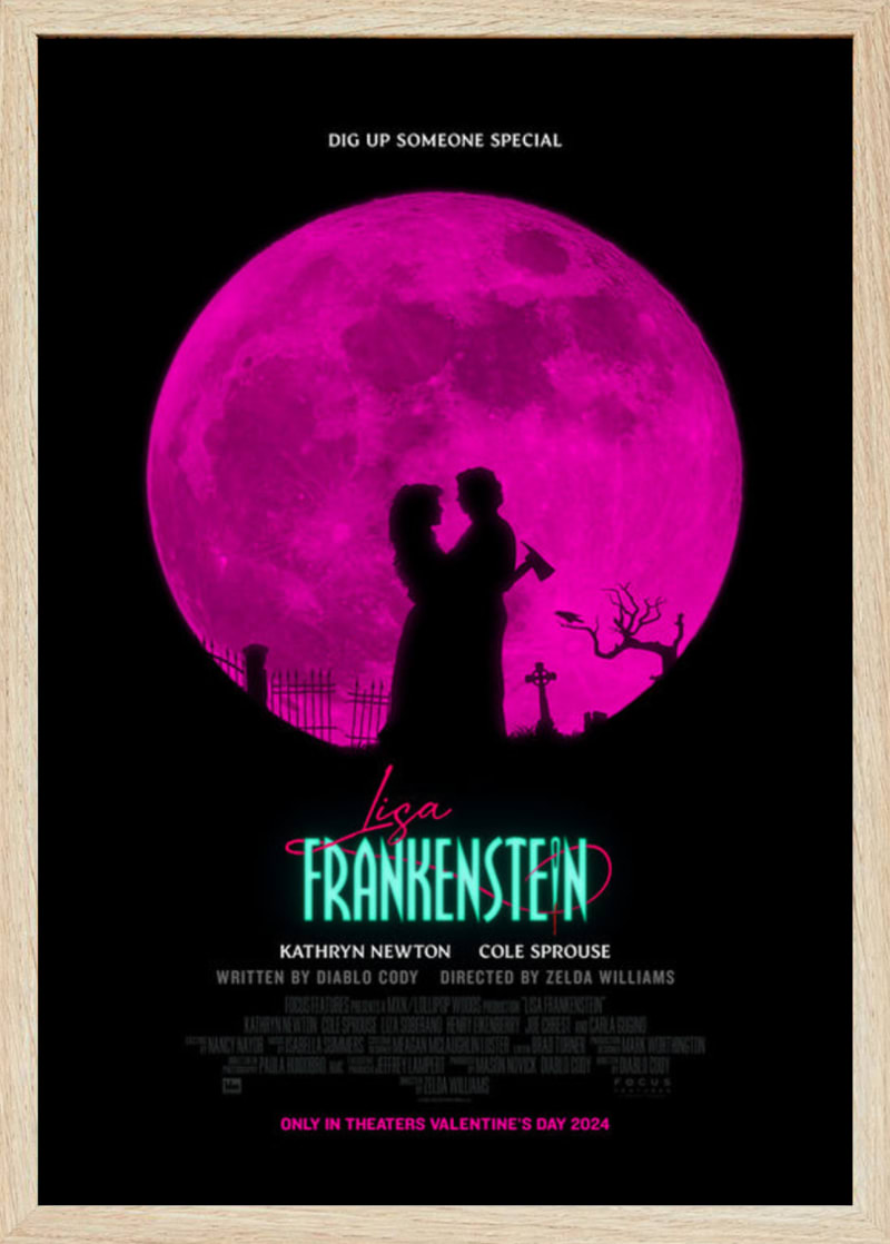 Lisa Frankenstein (2024) Framed Movie Poster Print